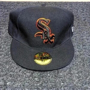 New Era White Sox Metallic Pop 59FIFTY Fitted Hat, size 7 1/8